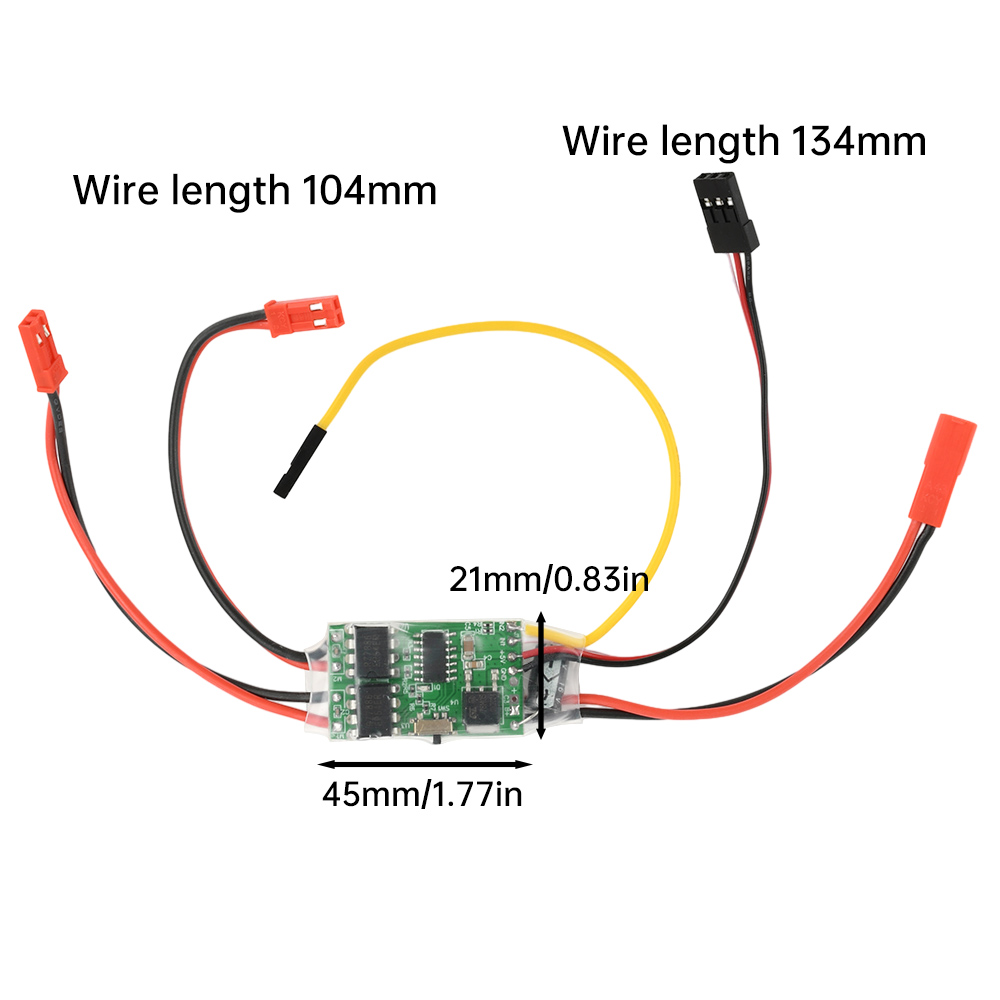 Rc Hobby Track - Controlador de velocidad eléctrico cepillado ESC