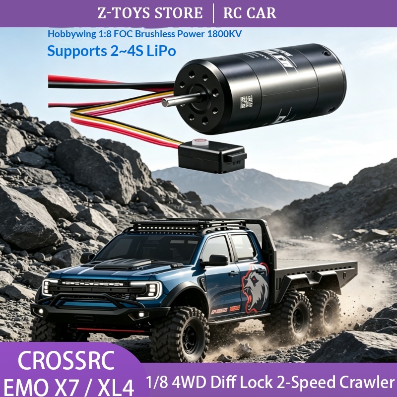 Rc Hobby Grade Truck - CROSSRC EMO X7 XL4 Camioneta Todoterreno