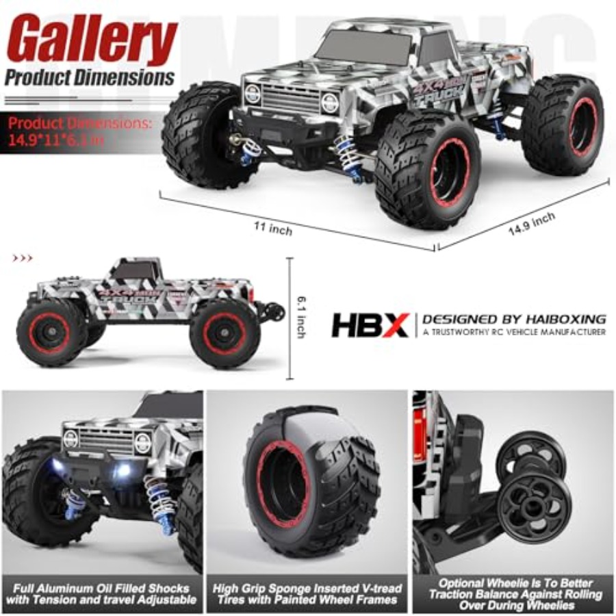 Camioneta Monstruo RC 4x4 Todo - Rc Hobby Grade Truck reseña y precio