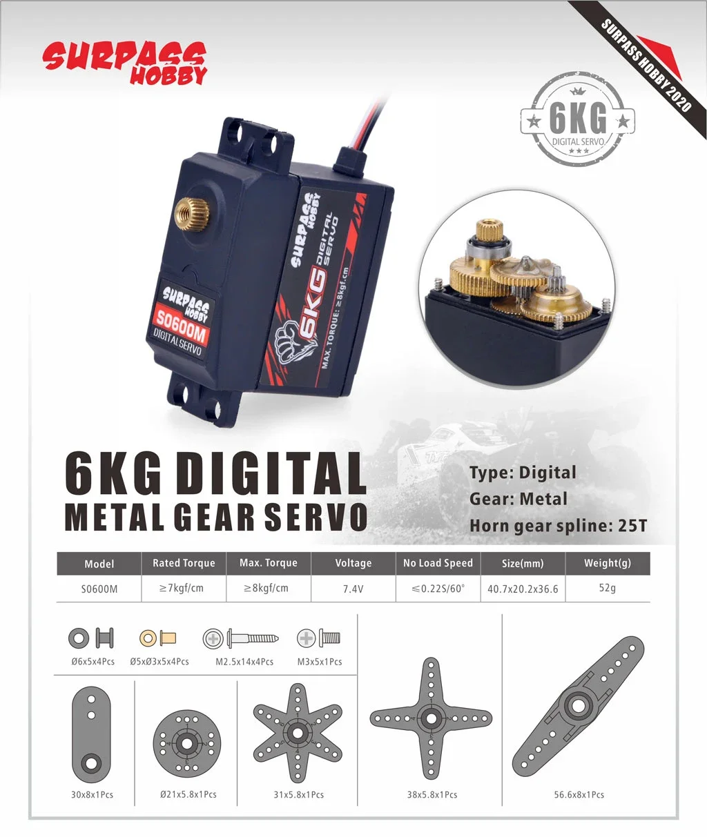 Servo Digital Impermeable Surp - Rc Hobby Online reseña y precio