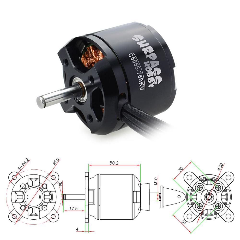 SURPASS HOBBY C5055 5055 570KV - Rc Hobby Online reseña y precio