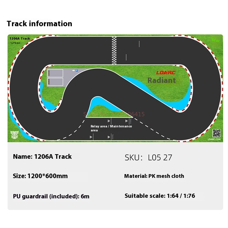 Ldarc Rc V64 1:76 240*120cm Co - Rc Hobby Track reseña y precio