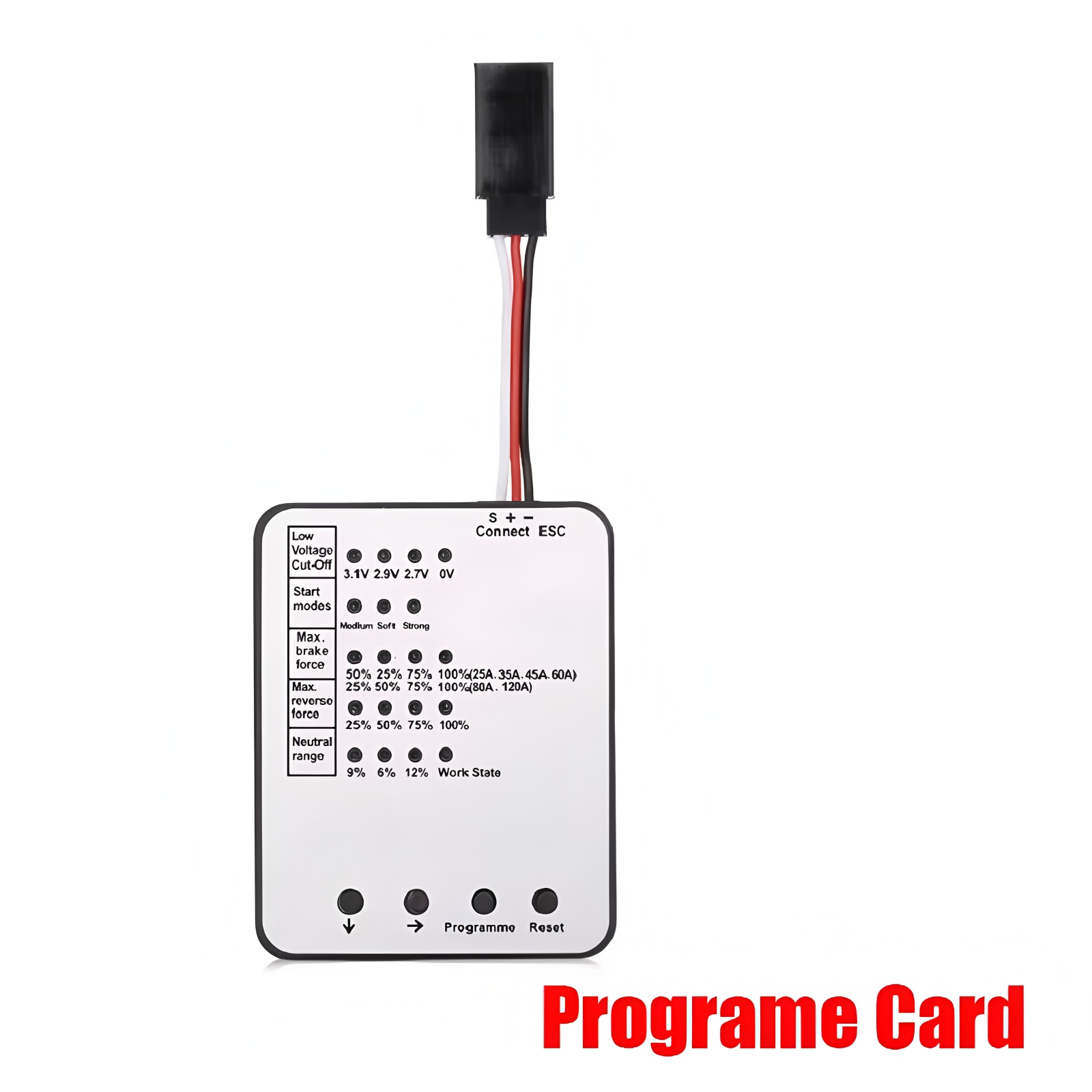 Tarjeta de programación LED Su - Rc Hobby Grade reseña y precio