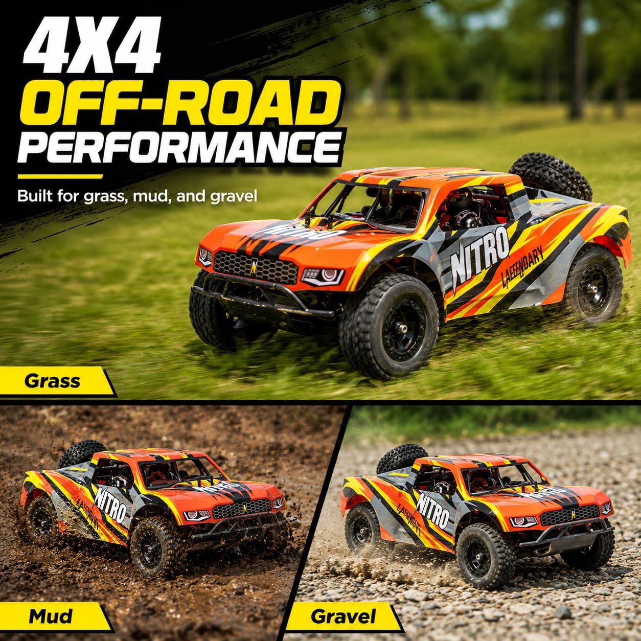 Camioneta Todoterreno con Trac - Rc Hobby Grade Truck reseña y precio